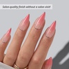 image:imageBTArtbox Press On Nails Short Almond White Glue On Nails 32Pcs Full KitA3Blush Tipsy