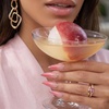 image:imageBTArtbox Press On Nails Short Almond White Glue On Nails 32Pcs Full KitA3Blush Tipsy