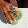 image:imageBTArtbox Press On Nails Short Almond White Glue On Nails 32Pcs Full KitA4First Light