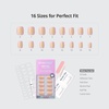 image:imageBTArtbox Press On Nails Short Almond White Glue On Nails 32Pcs Full KitA4Twilight Ease