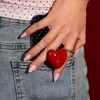 image:imageBTArtbox Press On Nails Short Almond White Glue On Nails 32Pcs Full KitA9Shy Metal