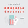 image:imageBTArtbox Press On Nails Short Almond White Glue On Nails 32Pcs Full KitAOrange Soda