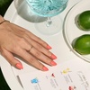 image:imageBTArtbox Press On Nails Short Almond White Glue On Nails 32Pcs Full KitAOrange Soda