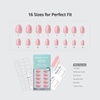 image:imageBTArtbox Press On Nails Short Almond White Glue On Nails 32Pcs Full KitAQuiet Poise
