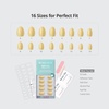 image:imageBTArtbox Press On Nails Short Almond White Glue On Nails 32Pcs Full KitAWeekend Ease