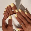 image:imageBTArtbox Press On Nails Short Almond White Glue On Nails 32Pcs Full KitAWeekend Ease