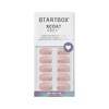 image:imageBTArtbox Press On Nails Short Almond White Glue On Nails 32Pcs Full KitB1Muted Glitz