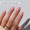 image:imageBTArtbox Press On Nails Short Almond White Glue On Nails 32Pcs Full KitB1Your Highlight