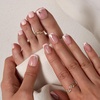 image:imageBTArtbox Press On Nails Short Almond White Glue On Nails 32Pcs Full KitB1Your Highlight