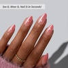 image:imageBTArtbox Press On Nails Short Almond White Glue On Nails 32Pcs Full KitB2First Glimpse