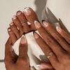 image:imageBTArtbox Press On Nails Short Almond White Glue On Nails 32Pcs Full KitB3Kismet Duo