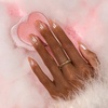 image:imageBTArtbox Press On Nails Short Almond White Glue On Nails 32Pcs Full KitB4Sunlit Grace