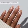 image:imageBTArtbox Press On Nails Short Almond White Glue On Nails 32Pcs Full KitB4Sunlit Grace