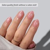 image:imageBTArtbox Press On Nails Short Almond White Glue On Nails 32Pcs Full KitPeach Bellini