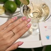 image:imageBTArtbox Press On Nails Short Almond White Glue On Nails 32Pcs Full KitPeach Bellini