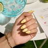 image:imageBTArtbox Press On Nails Short Almond White Glue On Nails 32Pcs Full KitPineapple Fizz