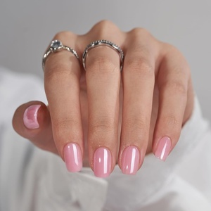 image:imageBTArtbox Press On Nails Almond Short French Tip Nails 32 Pcs Full KitA1Lotus Glazed