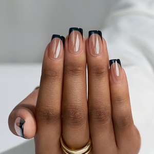 image:imageBTArtbox Press On Nails Almond Short French Tip Nails 32 Pcs Full KitABraveheart