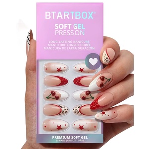image:imageBTArtbox Press On Nails Almond Short French Tip Nails 32 Pcs Full KitBPinky Swear