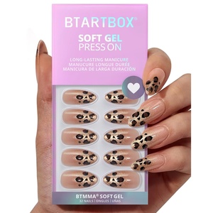 image:imageBTArtbox Press On Nails Almond Short French Tip Nails 32 Pcs Full KitGilder Roar
