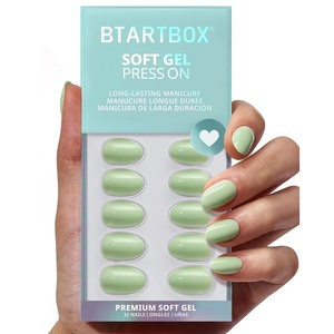 image:imageBTArtbox Press On Nails Short Almond White Glue On Nails 32Pcs Full KitA1Garden Weekend