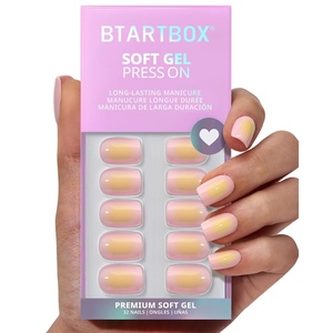 image:imageBTArtbox Press On Nails Short Almond White Glue On Nails 32Pcs Full KitA4Twilight Ease