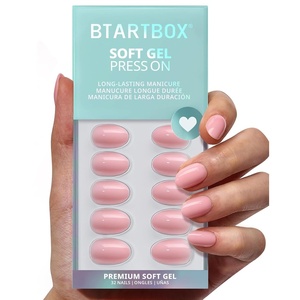 image:imageBTArtbox Press On Nails Short Almond White Glue On Nails 32Pcs Full KitAQuiet Poise
